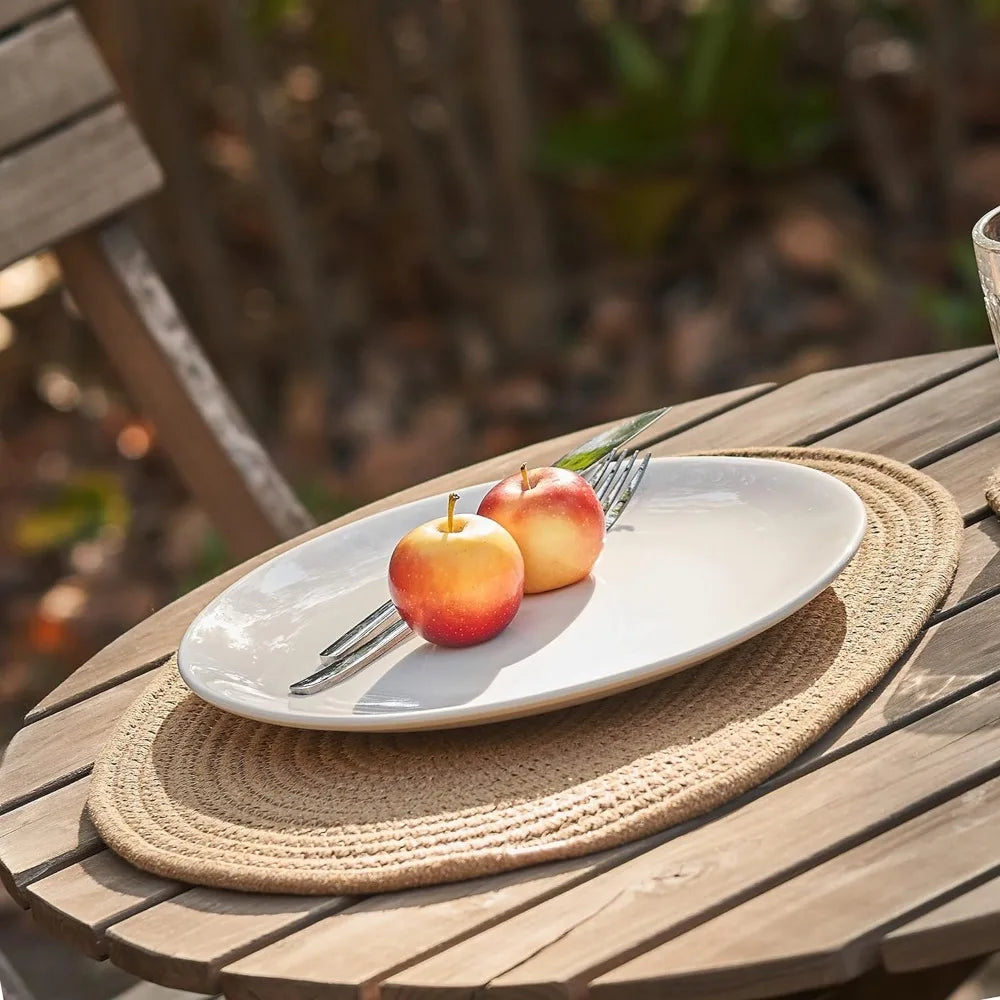 Coastal Reef Cotton Rope Woven Placemats – Set of 6