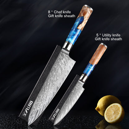 Ocean Meets Sand Stainless Steel Kitchen Knife Set