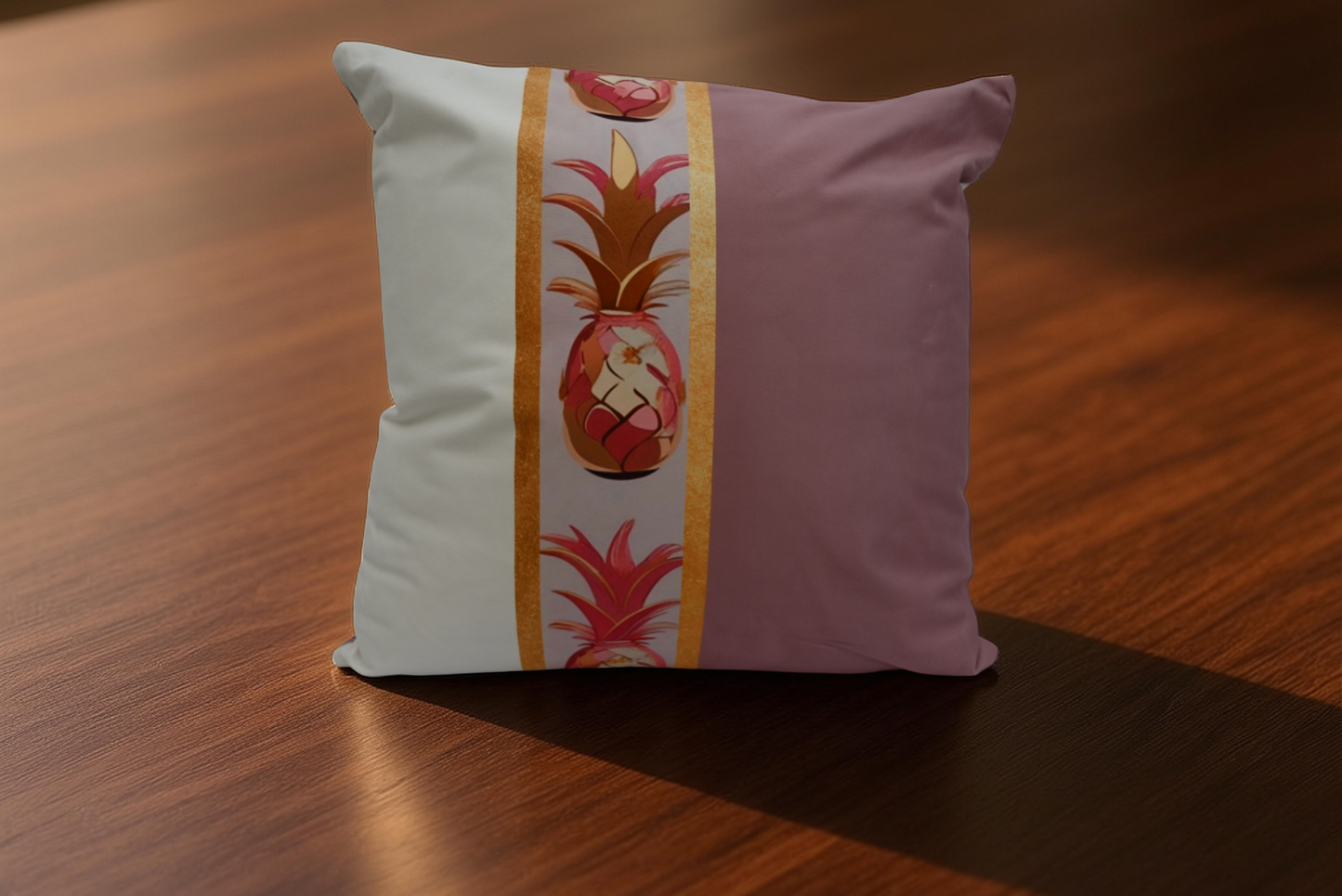 Modern tropical pillow pineapple design neutral decor