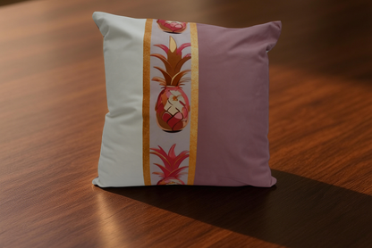 Modern tropical pillow pineapple design neutral decor
