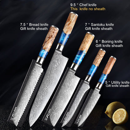 Ocean Meets Sand Stainless Steel Kitchen Knife Set