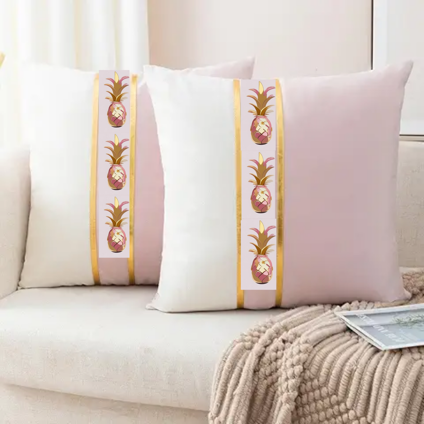 Pineapple Petals Throw Pillow