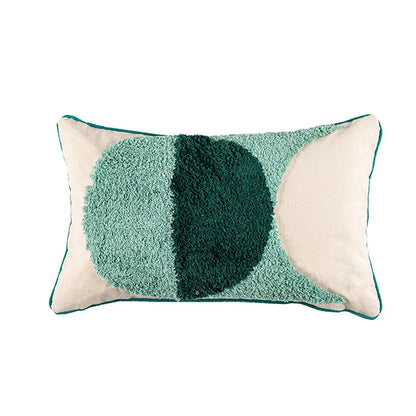 Luxuriant Forest Crocheted Embroidery Cushion Case with Tassels