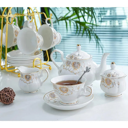 Matcha Porcelain Ceramic 22-Piece Tea Set