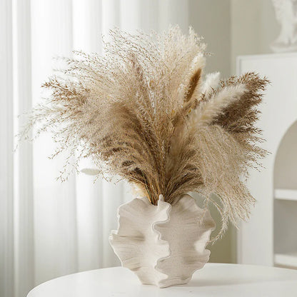 Coral Flower Nordic Matte Ceramic Vase