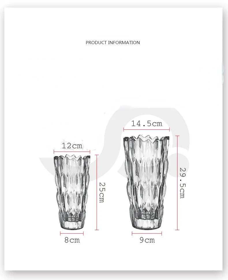 Crystal Flower Table Vase