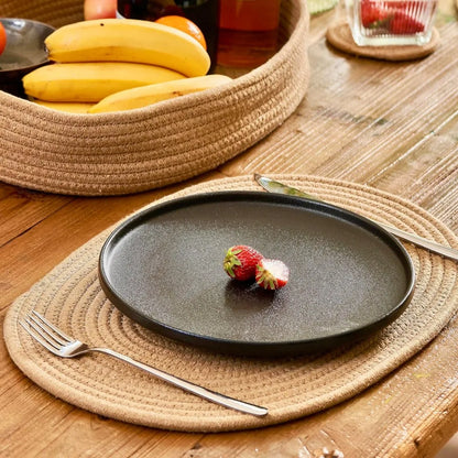 Coastal Reef Cotton Rope Woven Placemats – Set of 6