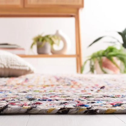 Handmade Braided Jute & Cotton Rug