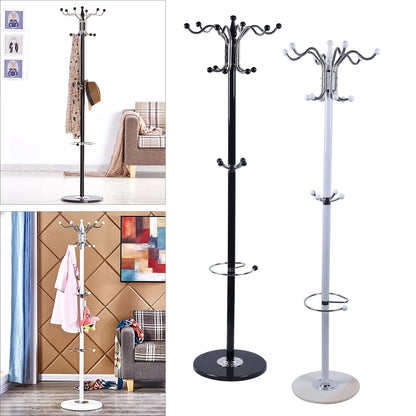 16 Hooks Metal Coat Rack