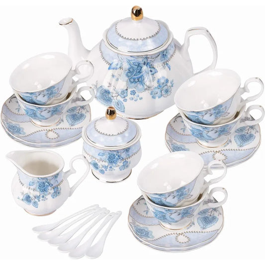 Spring Floral Porcelain Tea Set