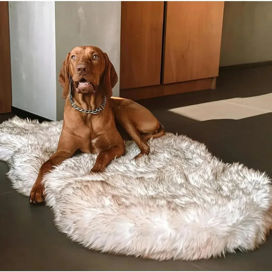 Faux Fur Orthopedic Memory Foam Pet Bed