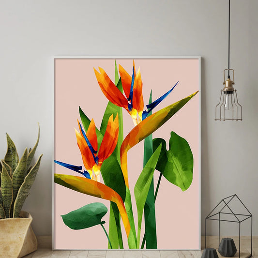 Paradise Flower Poster Canvas Painting