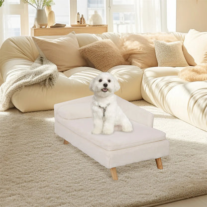 Cozy Pet Sofa Bed with Sturdy Wood Legs