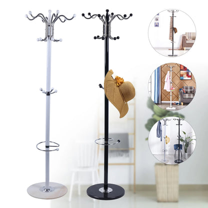 16 Hooks Metal Coat Rack